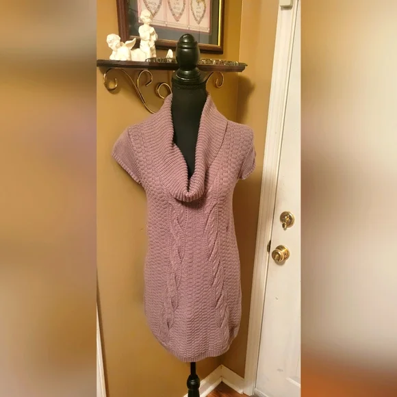 Express | Dresses | Express Cable Knit Cowl Neck Sweater Dress | Poshmark
